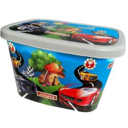 ПЛАСТМАСОВА КУТИЯ ЗА ИГРАЧКИ КОЛИЧКИ